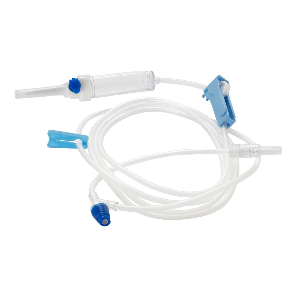 Primary IV Administration Set MedStream Gravity 1 Port 20 Drops / mL Drip Rate Without Filter 75 Inch Tubing Solution Without Flow Regulator