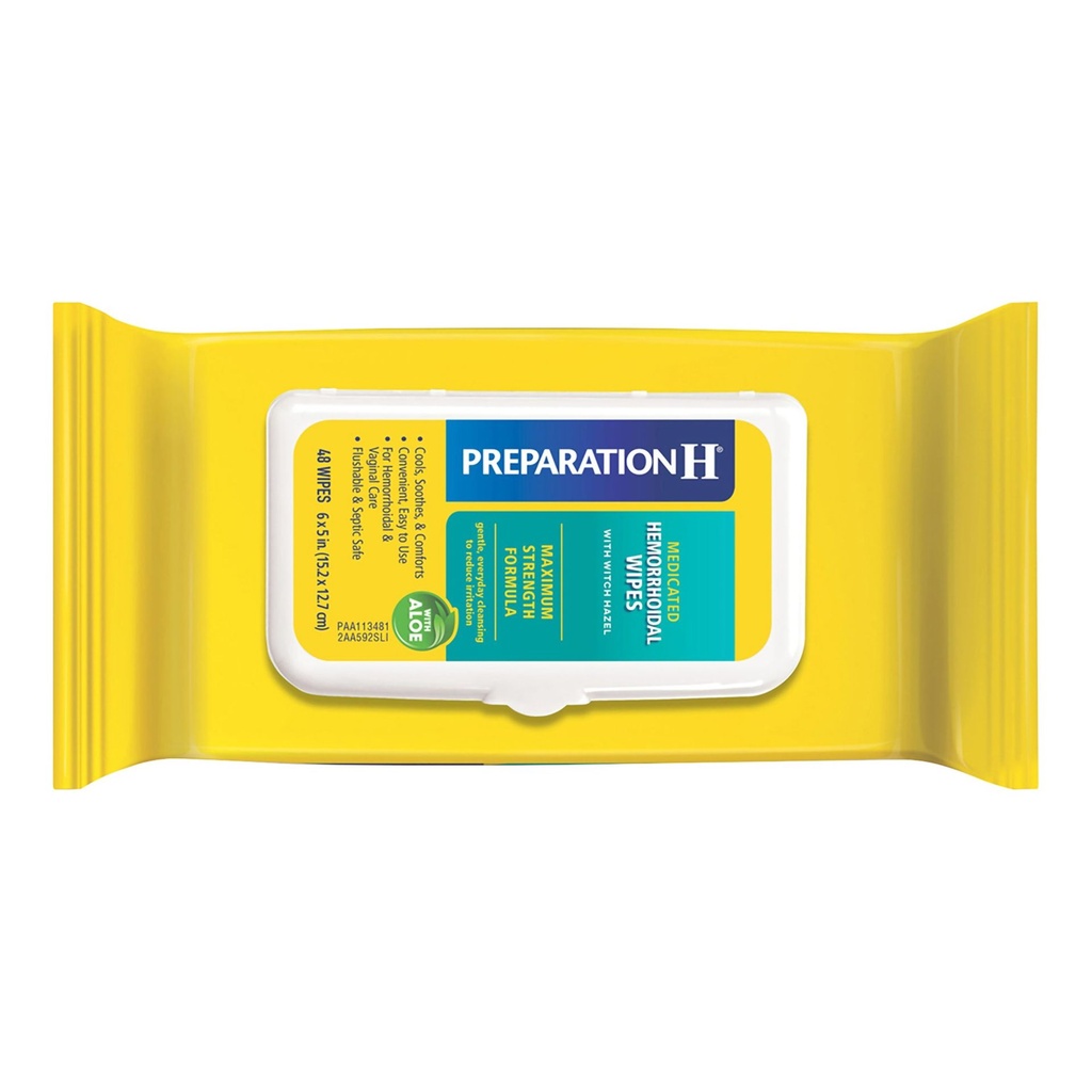 Hemorrhoid Relief Preparation H® Pad 48 per Box