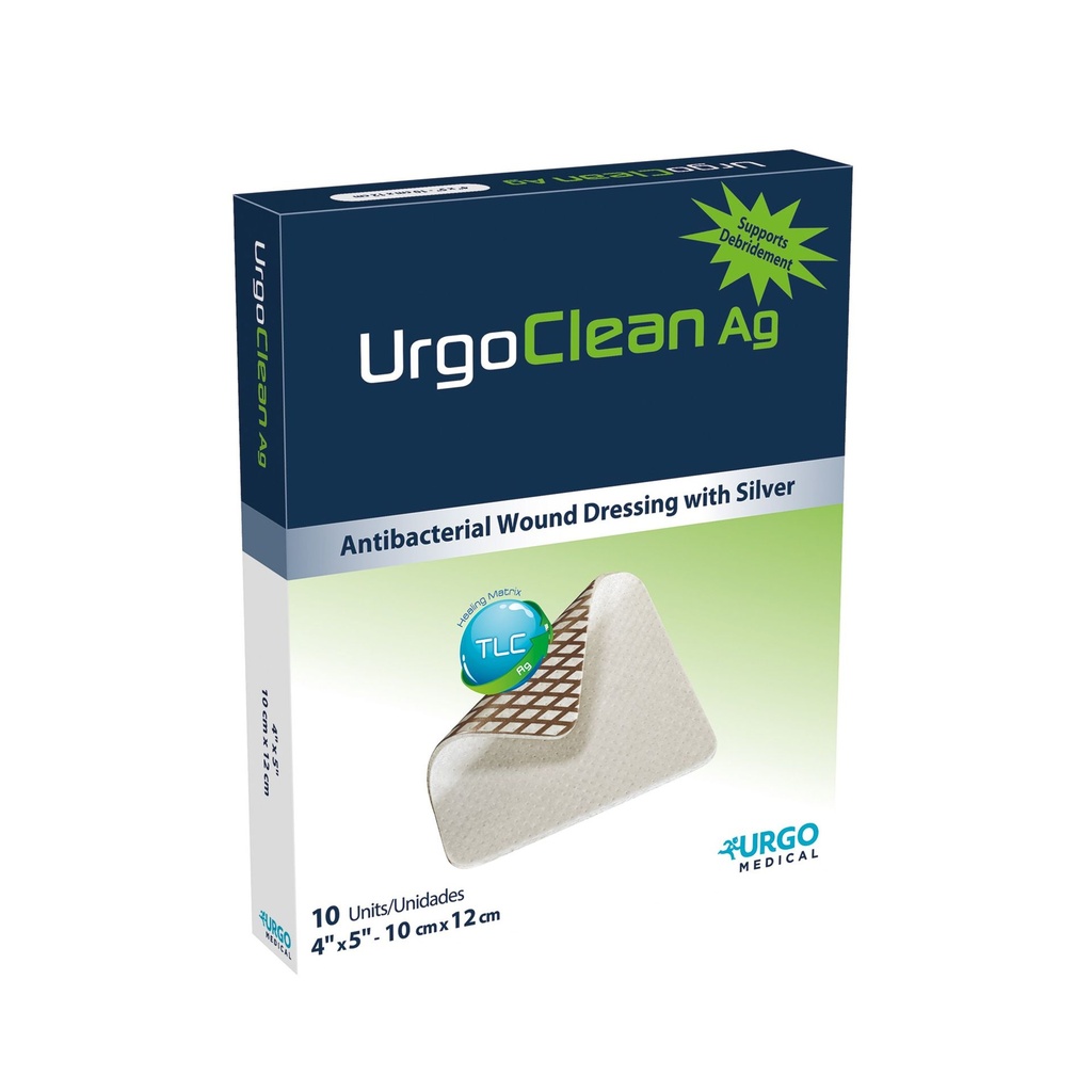 Silver Dressing UrgoClean Ag 4 X 5 Inch Rectangle Sterile