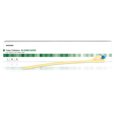 Foley Catheter McKesson 2-Way Standard Tip 5 cc Balloon 20 Fr. Silicone Coated Latex