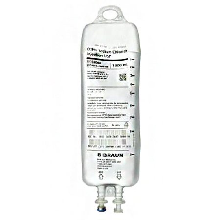 Saline Solution 0.9% Rx, 1000 ml