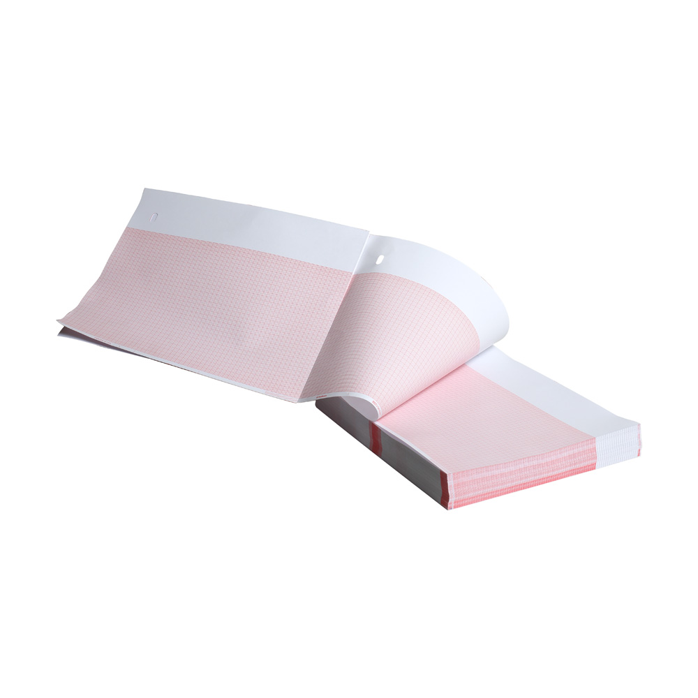 Thermal Paper A, Red Grid, 155mm Wide, Z-Fold, Hole Queue, 150 sheets/pk, 16 pk/cs (Continental US Only)