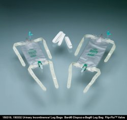 Urinary Leg Bag Bard® Dispoz-a-Bag® Anti-Reflux Valve Sterile 950 mL Vinyl