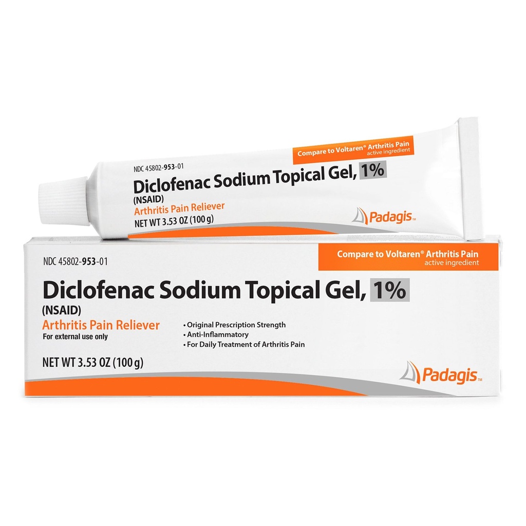 Topical Pain Relief 1% Strength Diclofenac Sodium Topical Gel 100 Gram