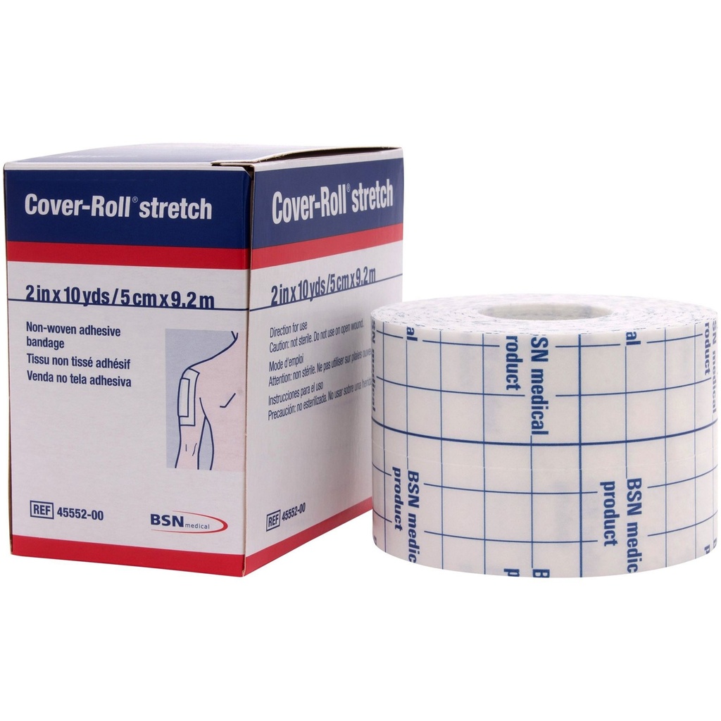 Dressing Retention Tape with Liner Cover-Roll® Stretch White 2 Inch X 10 Yard Nonwoven Polyester NonSterile