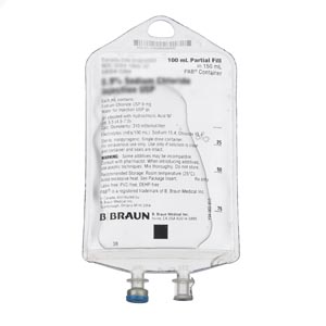 B. Braun Caloric Agent Dextrose / Water 5% IV Solution Flexible Bag 100 mL Fill in 150 mL