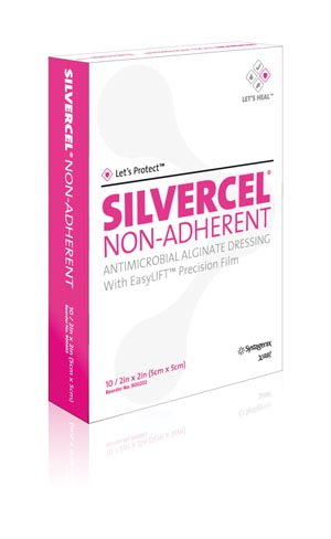 Silver Alginate Dressing Silvercel™ 2 X 2 Inch Square Sterile