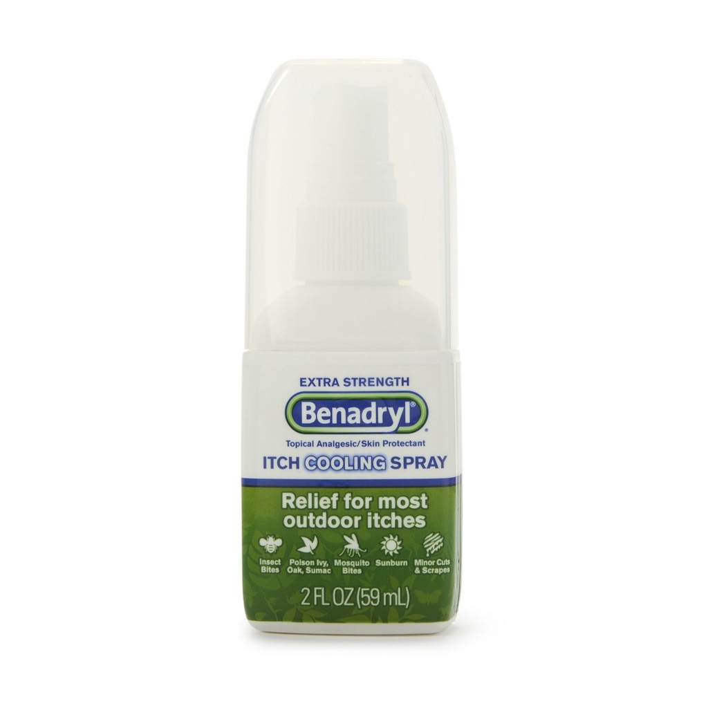 Itch Relief Benadryl® 2% - 0.1% Strength Spray 2 oz. Bottle