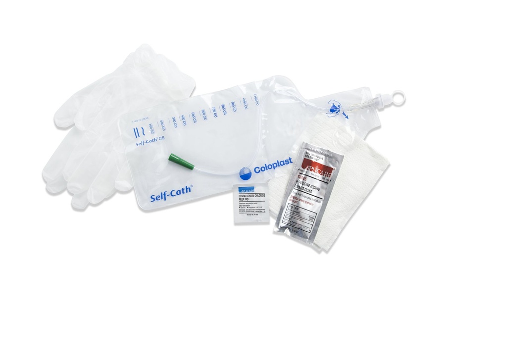 Intermittent Closed System Catheter Kit Self-Cath® Straight Tip 16 Fr. Without Balloon Lubricated PVC