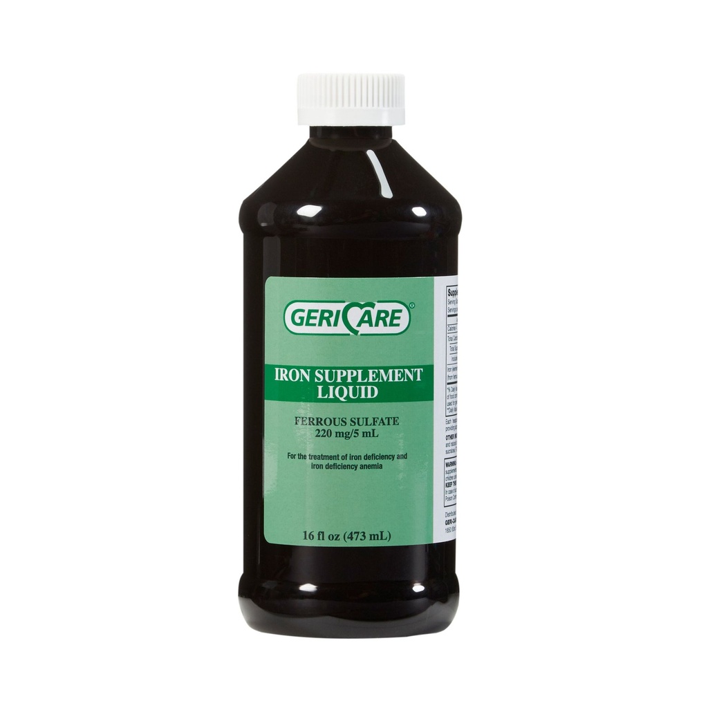 Mineral Supplement Geri-Care® Iron 220 mg Strength Liquid 16 oz.