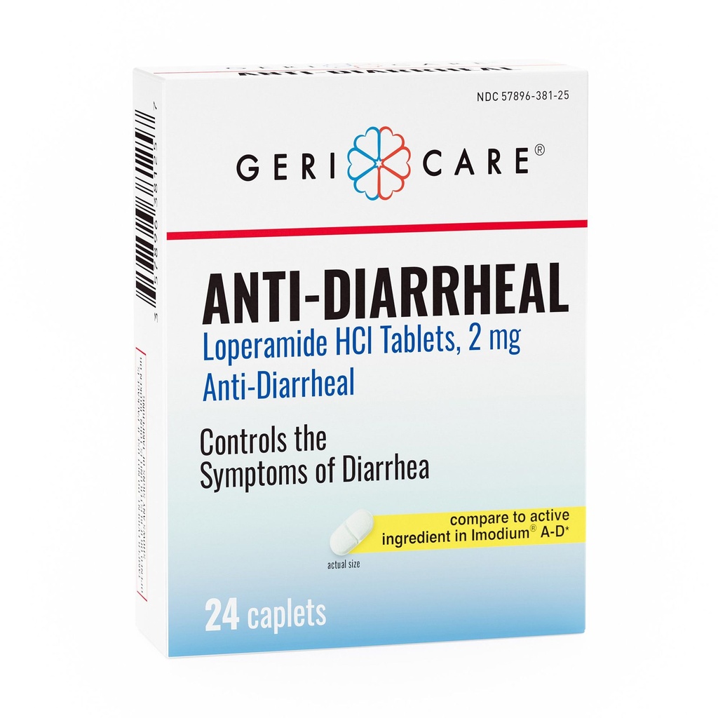 Anti-Diarrheal Geri-Care® 2 mg Strength Caplet 24 per Box