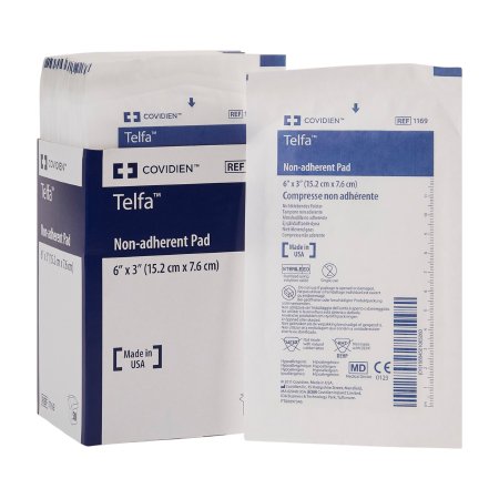 Non-Adherent Dressing Telfa™ Ouchless Cotton 3 X 6 Inch Sterile