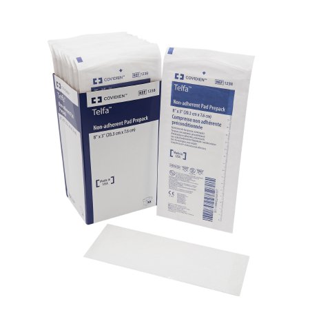 Non-Adherent Dressing Telfa™ Ouchless Cotton 3 X 8 Inch Sterile