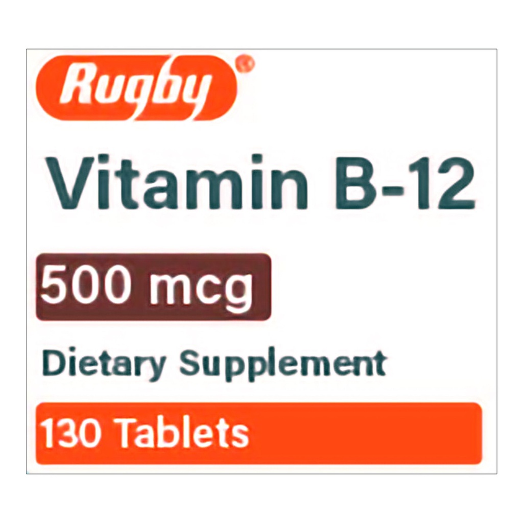 Vitamin Supplement Vitamin B12 500 mcg Strength Tablet 130 per Bottle