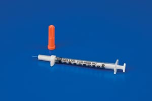 Tuberculin Syringe with Needle Magellan™ 1 mL 28 Gauge 1/2 Inch Attached Needle Sliding Safety Needle