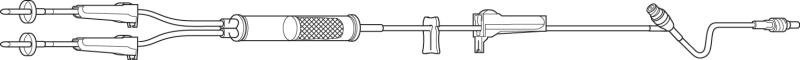 Y-Type Blood-Solution Set 10 Drops / mL Drip Rate 112 Inch Tubing 1 Port