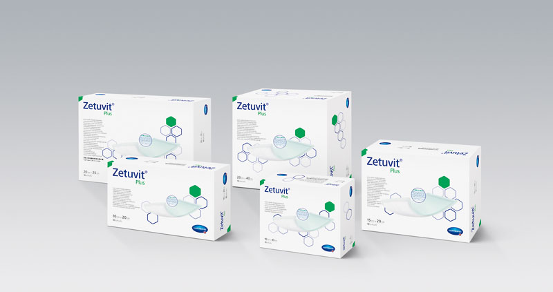 Superabsorbant Dressing Zetuvit® Plus Nonwoven / Cellulose 8 X 10 Inch Sterile