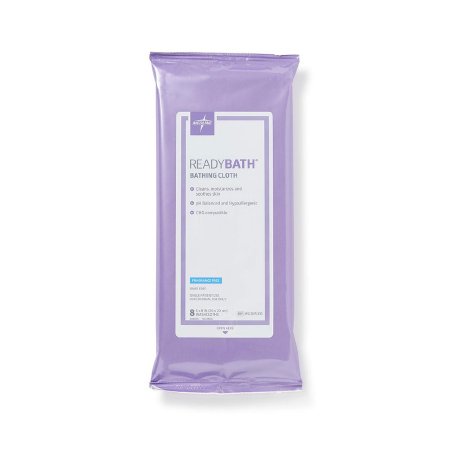 Rinse-Free Bath Wipe ReadyBath® Soft Pack Water / Cocamidopropyl PG-Dimonium Chloride Phosphate / Glycerin Unscented 8 Count