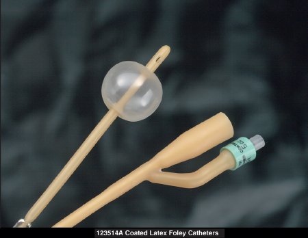 Foley Catheter Bardia® 2-Way Standard Tip 5 cc Balloon 22 Fr. Silicone Coated Latex