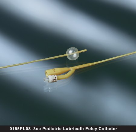 Foley Catheter Bardex® Lubricath® 2-Way Standard Tip 3 cc Balloon 8 Fr. Hydrophilic Polymer Coated Latex