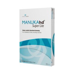 Honey Impregnated Wound Dressing MANUKAhd® Super Lite Rectangle 4 X 5 Inch Sterile