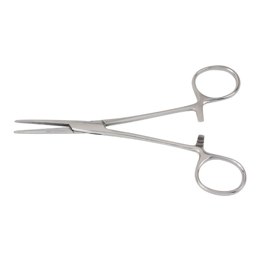 Hemostatic Forceps McKesson Crile 5-1/2 Inch Length Office Grade Stainless Steel NonSterile Ratchet Lock Finger Ring Handle Straight