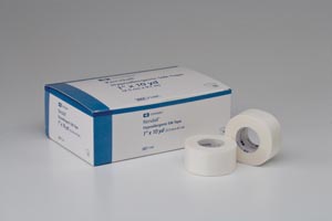 Medical Tape Kendall™ Hypoallergenic Silk Easy Tear Silk-Like Cloth 1 Inch X 10 Yard White NonSterile