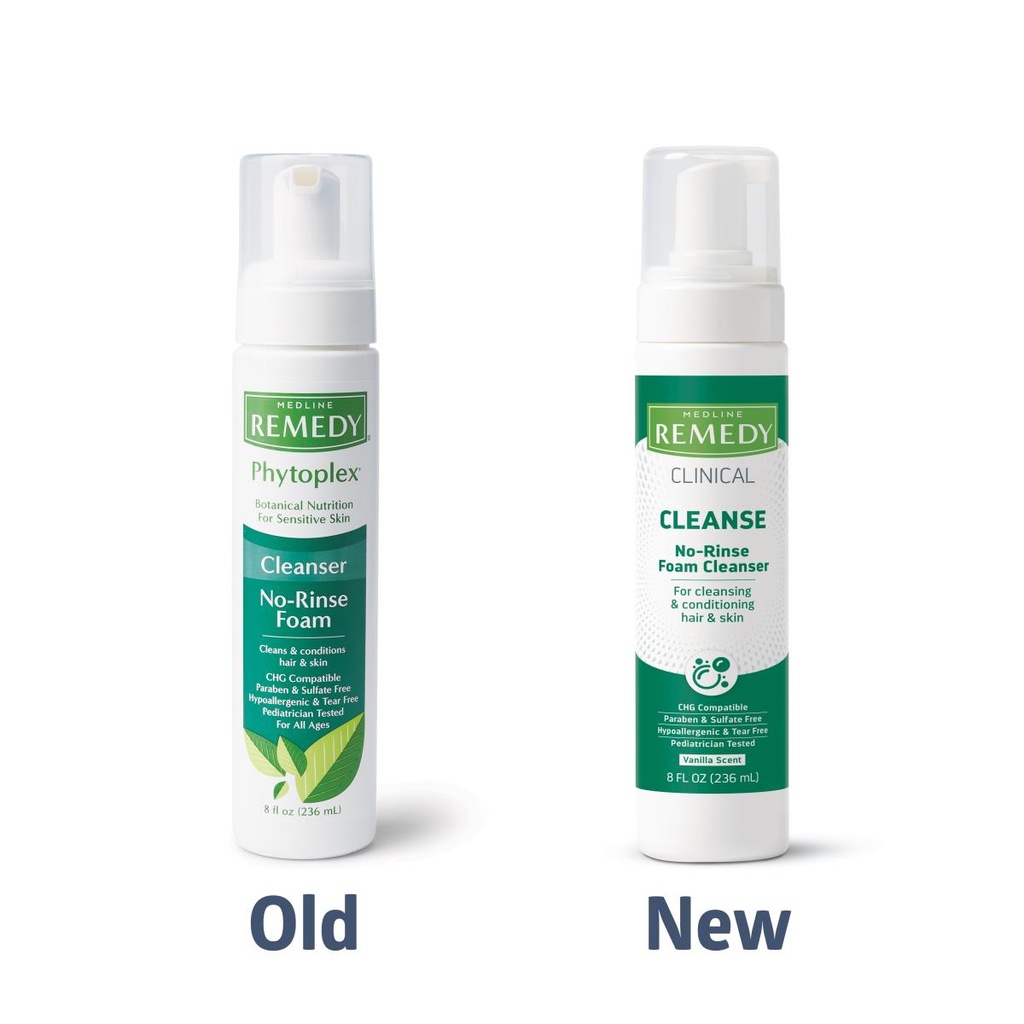 Rinse-Free Cleanser Remedy® Phytoplex® Foaming 8 oz. Pump Bottle Vanilla Scent