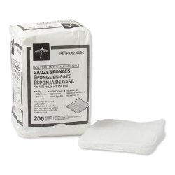 Gauze Sponge Medline 4 X 4 Inch 8-Ply NonSterile 200 per Pack