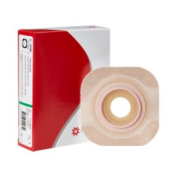 Ostomy Barrier New Image™ Flextend™ Pre-Cut, Extended Wear Adhesive Tape 44 mm Flange Green Code System Hydrocolloid 1 Inch Opening