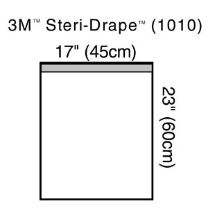 General Purpose Drape 3M™ Steri-Drape™ Large Towel Drape 17 W X 23 L Inch Sterile