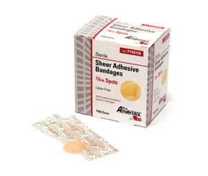 Adhesive Spot Bandage 1 Inch Plastic Round Tan Sterile
