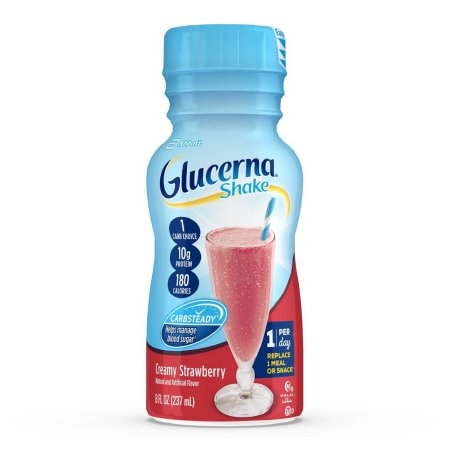 Oral Supplement Glucerna® Shake Creamy Strawberry Flavor Ready to Use 8 oz. Bottle