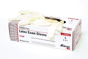 Latex Exam Glove, Powder Free (PF), Medium, 100/bx, 10 bx/cs (75 cs/plt)