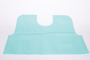Exam Cape Tidi® Teal One Size Fits Most Front / Back Opening Without Closure Unisex
