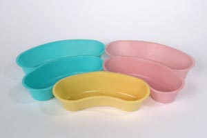 Emesis Basin Dusty Rose 700 cc Plastic Single Patient Use