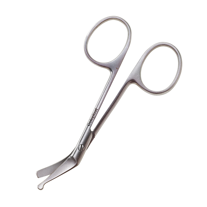 Ostomy Scissors Coloplast® Finger Ring Handle Curved Blunt Tip / Blunt Tip