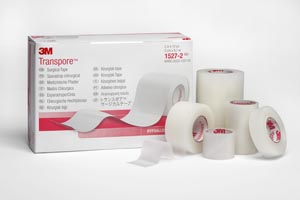 Medical Tape 3M™ Transpore™ Porous Plastic 1/2 Inch X 10 Yard Transparent NonSterile