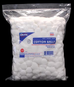 Cotton Ball DUKAL Medium Cotton NonSterile