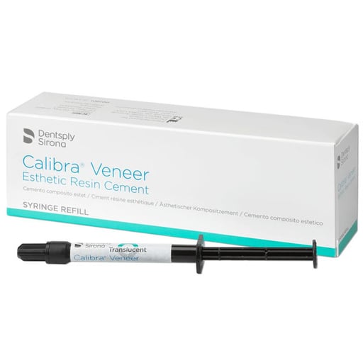 Calibra Veneer Esthetic Resin Cement, Medium, 2 Gm. Syringe Refill. Light-Cure
