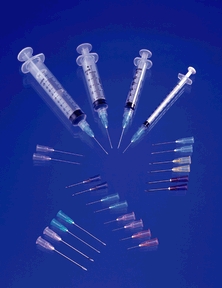 Hypodermic Needle, 25G x 1&quot;, 100/bx, 20 bx/cs (12 cs/plt)