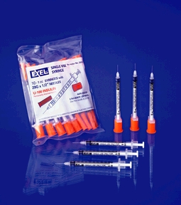 Insulin Syringe with Needle Comfort Point™ Lo-Dose 0.5 mL 29 Gauge 1/2 Inch Attached Needle NonSafety