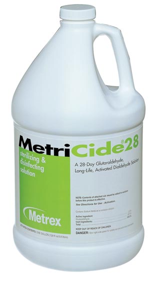 Glutaraldehyde High-Level Disinfectant MetriCide™ 28 Activation Required Liquid 1 gal. Jug Max 28 Day Reuse