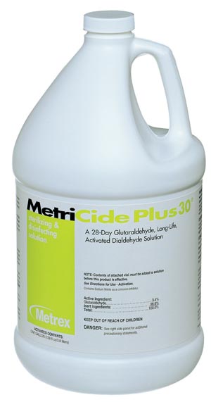 Glutaraldehyde High-Level Disinfectant MetriCide Plus 30® Activation Required Liquid 1 gal. Jug Max 28 Day Reuse