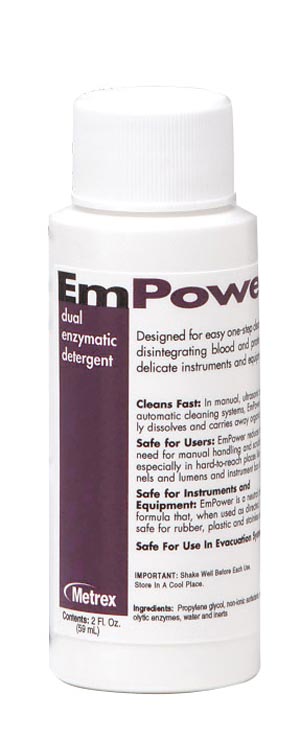 Dual Enzymatic Instrument Detergent EmPower® Liquid Concentrate 2 oz. Bottle Fresh Scent