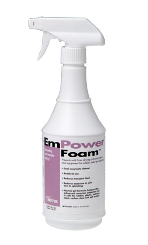 Dual Enzymatic Instrument Detergent EmPower® Foam™ Foam RTU 24 oz. Spray Bottle Unscented