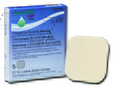 Hydrocolloid Dressing DuoDERM® CGF® 6 X 6 Inch Square Sterile