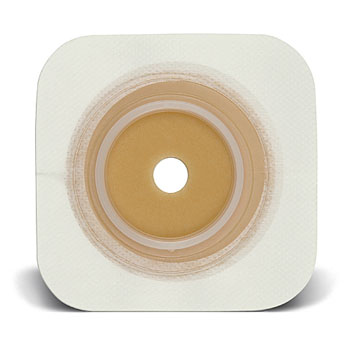 Ostomy Barrier Sur-Fit Natura® Durahesive® Trim to Fit, Extended Wear Durahesive® Without Tape 45 mm Flange Hydrocolloid 1 to 1-1/4 Inch Opening 4-1/2 X 4-1/2 Inch