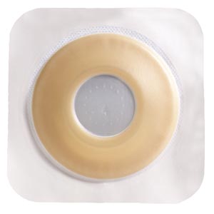 Ostomy Barrier Sur-Fit Natura® Pre-Cut, Extended Wear Durahesive® White Tape 45 mm Flange SUR-FIT Natura® System Hydrocolloid 7/8 Inch Opening 4-1/2 X 4-1/2 Inch
