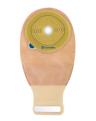 Ostomy Pouch Esteem® + One-Piece System 12 Inch Length 13/16 to 2-3/4 Inch Stoma Drainable Trim to Fit